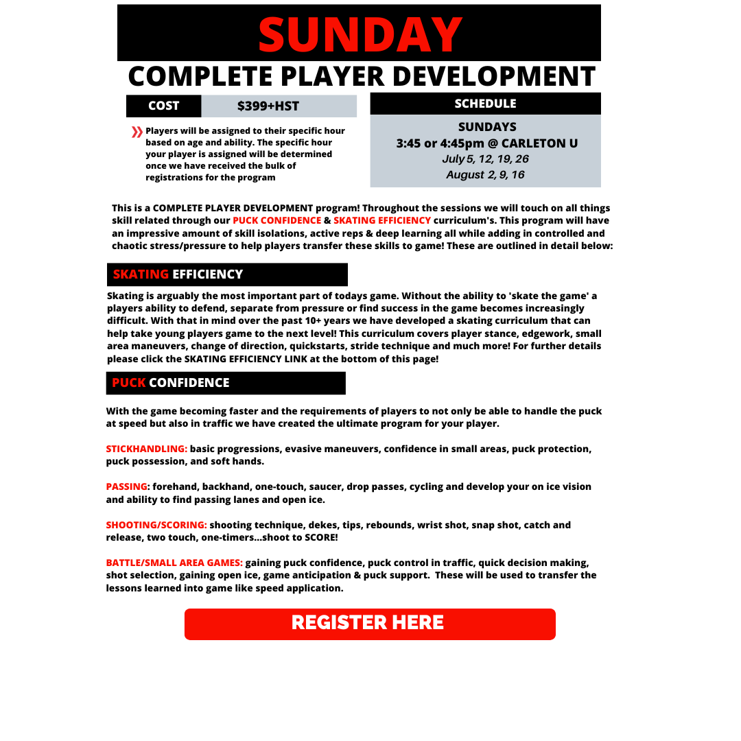 Complete Player Development (NOW ONLINE!)